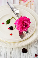 Valentines table setting
