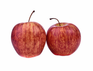 Fresh red apple isolated on white