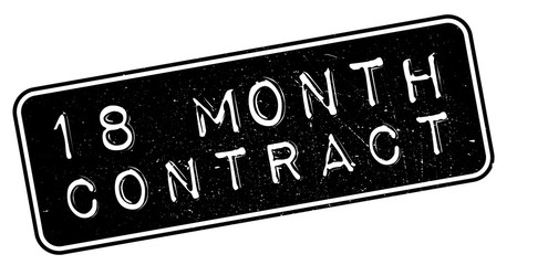 18 month contract rubber stamp