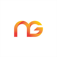 Vector N G letter logo template