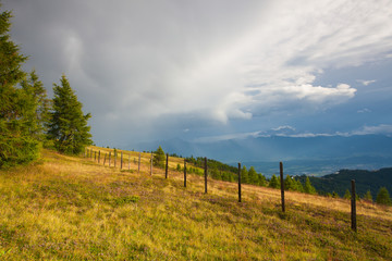 Fototapeta na wymiar After rain in Gerlitzen Alps