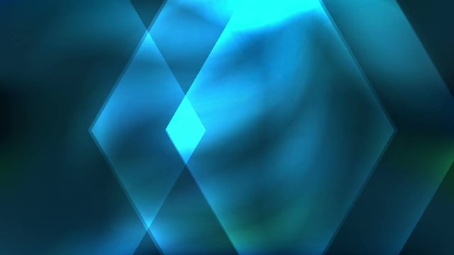 Abstract moving shapes background with glow