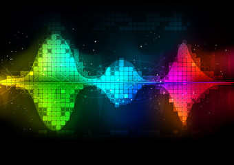 vector background abstract technology communication wave