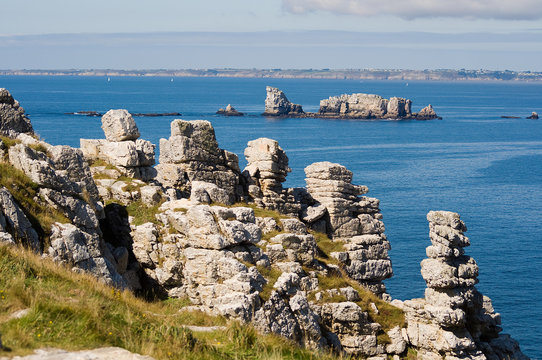 Felsk&uuml;ste der Halbinsel Crozon, Bretagne, Frankreich