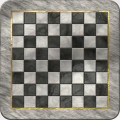 Marble chess board, digital illustration art work.