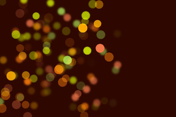 Bokeh effect, abstract background, digital art work.