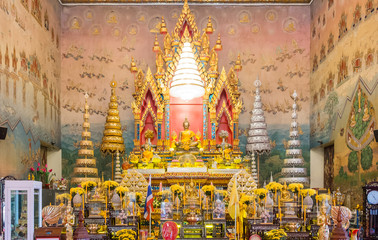 luang por phra sai buddha state at wat pho chai church in nong khai,thailand