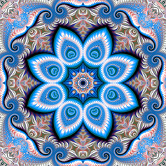 Abstract fractal background computer-generated image