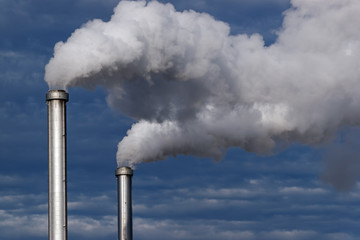 rejets de cheminées industrielles