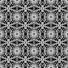 Ornamental Seamless Line Pattern. Endless Texture. Oriental Geometric Ornament