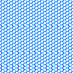 Hexagonal seamless pattern. Blue Honey comb on white background. Fashion geometric design. Graphic style for wallpaper, wrapping, fabric, apparel, print production.