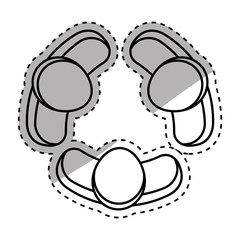 People abstract pictogram icon vector illustration graphic design