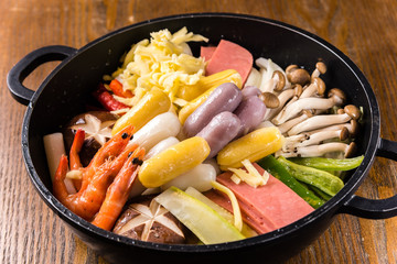 South Korea Hot pot, New Year cake Hot pot