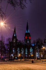 Fototapeta na wymiar Neo Gothic style cathedral