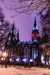 Neo Gothic style cathedral