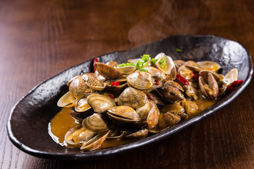 Spicy fried clams