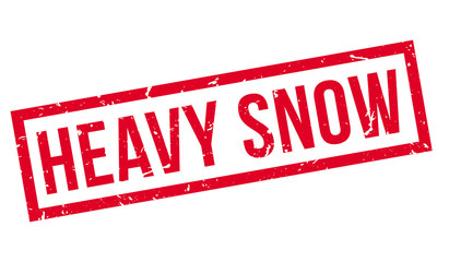 Heavy Snow rubber stamp