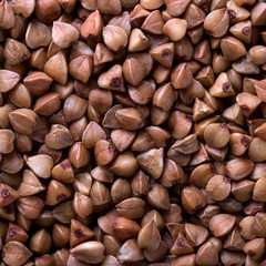 Raw buckwheat background