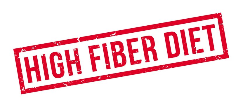 High Fiber Diet rubber stamp
