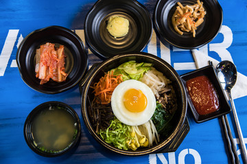 Korean traditional bibimbap