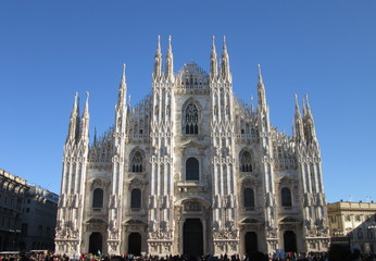 Fototapeta na wymiar Milano, Piazza del Duomo