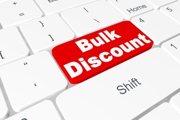 Button "Bulk discount" on 3D keyboard
