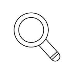 Magnifying glass lupe icon vector illustration graphic design