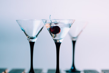 colourful cocktail with splashes