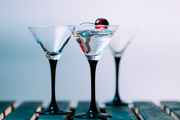 colourful cocktail with splashes