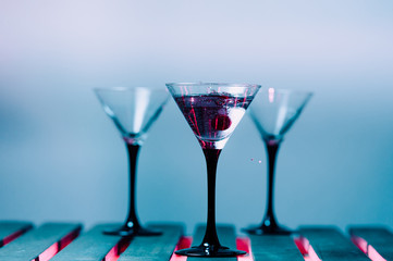 colourful cocktail with splashes