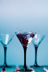 colourful cocktail with splashes