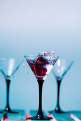 colourful cocktail with splashes