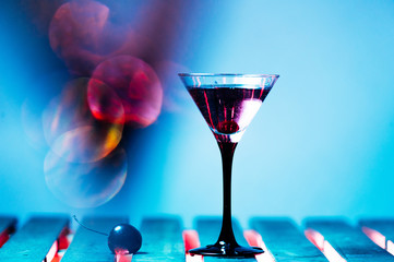 colourful cocktail with splashes