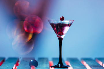colourful cocktail with splashes