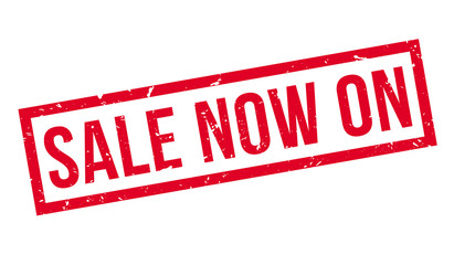 Fototapeta premium Sale Now On rubber stamp
