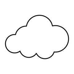 Isolated cloud symbol icon vector illustration graphic design