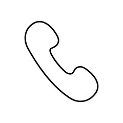 Isolated telephone symbol icon vector illustration graphic design