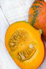 closeup of a pumpkin