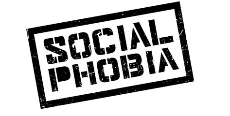 Social Phobia rubber stamp