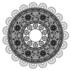 illustration lace pattern circle vintage doily