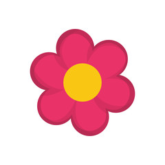 Beautiful flower plant icon vector illustration graphic design
