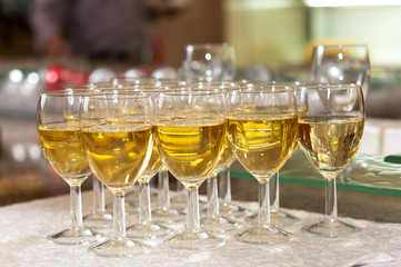 Champagne, glass