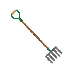 rake gardening tool icon vector illustration graphic design