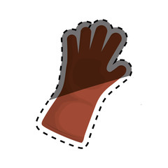 glove gardening tool icon vector illustration graphic design