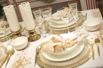 New Year's holiday table