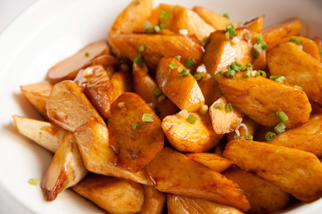 Braised wild rice shoots