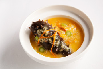 Millet with sea cucumber