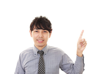 笑顔のビジネスマン

