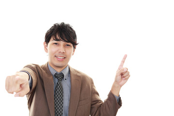 笑顔のビジネスマン
