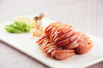 Fried Taiwan sausage